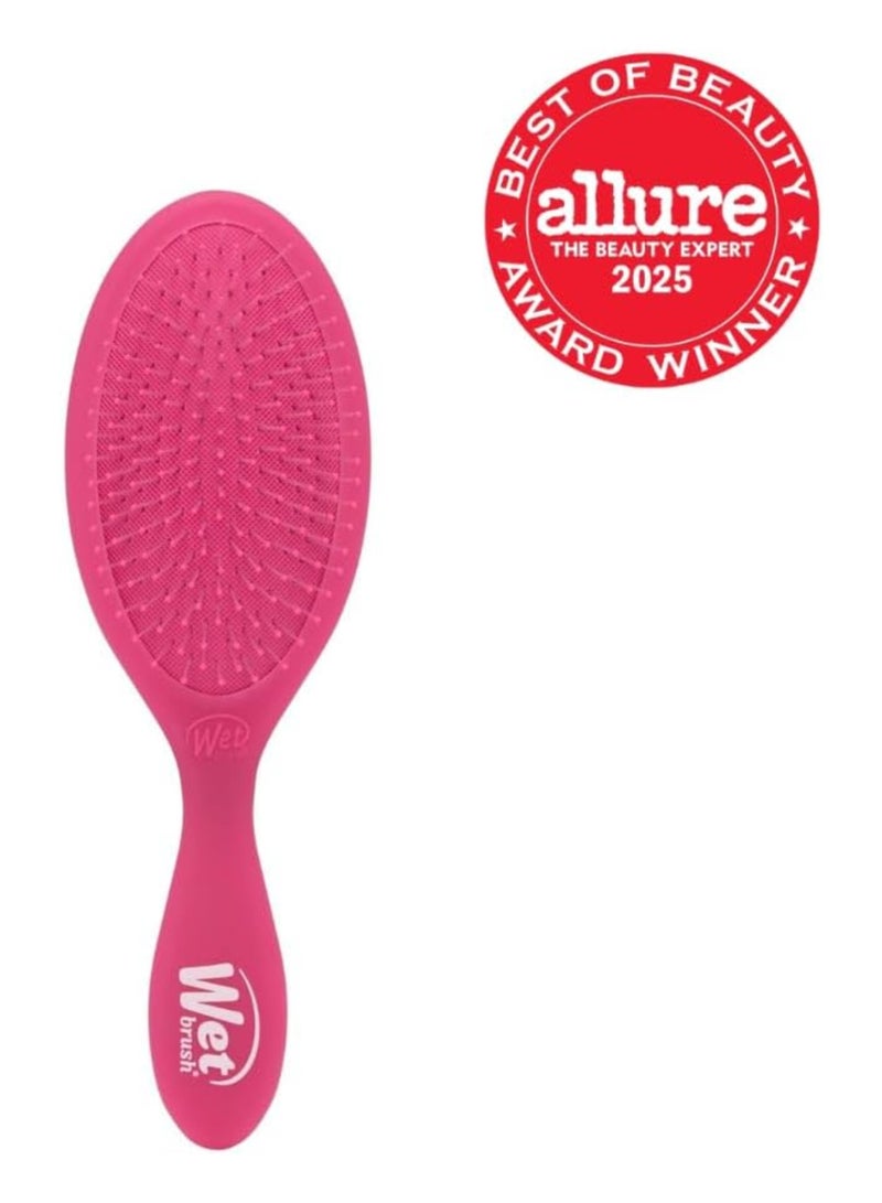 Wet Brush Original Detangler Hair Brush, Pink Frost - Ultra-Soft IntelliFlex Bristles - Detangling Brush Glides Through Tangles For All Hair Types (Wet Dry & Damaged Hair) - Women & Men - Image 2